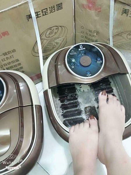 Hàng Cao Cấp Chậu ngâm chân massage cắm điện gấp gọn, Bồn Ngâm Massage Chân Cắm Điện gấp gọn trừ phong thấp, lưu thông khí huyết - Thùng mát xa chân, thư giãn, chậu massage chân cắm điện Hot Trend 2021