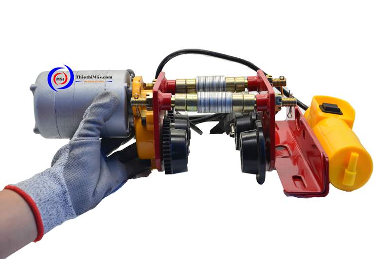 rùa tời điện lắp cho máy 200kg đến 800kg