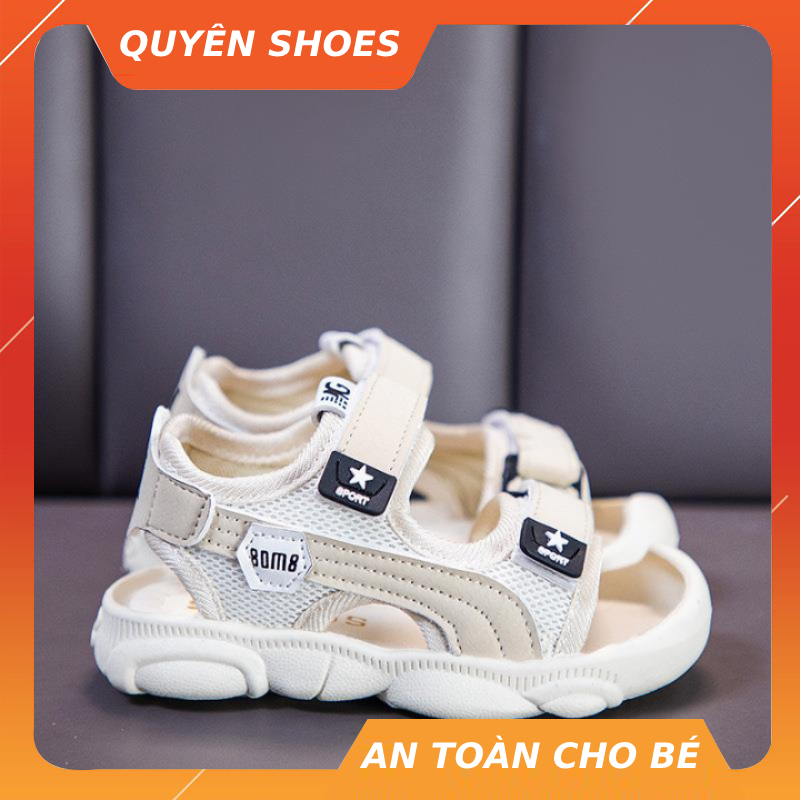 Sandal Bé Trai và bé gái  [H2] Giày sandal Quai Hậu Mũi Cao Chống Trơn Chống Vấp Cho Bé LUCKY SHOES VN