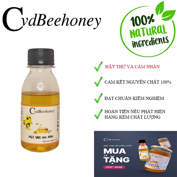 Mật Ong Rừng 90ml (125g) Cvdbeehoney - Forest Flower Honey