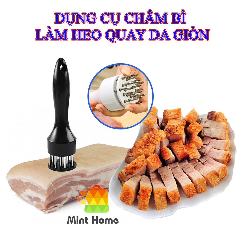 Dụng cụ châm bì, xăm bì, xâm bì, cây châm thịt, xâm thịt, xăm thịt làm mềm thịt làm thịt quay da giòn