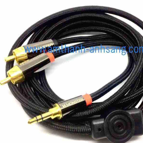 Dây phát nhạc 3.5 ly sang hoa sen 01 dây monter dây phát nhạc điện thoại iPhone Ipad Pc máy tính