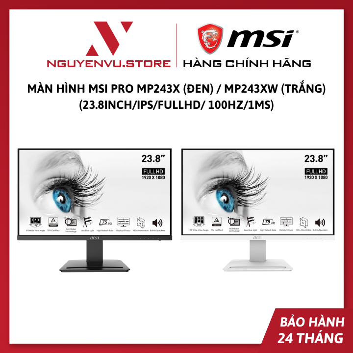 Màn hình máy tính msi pro mp243x / mp243xw - hàng chính hãng