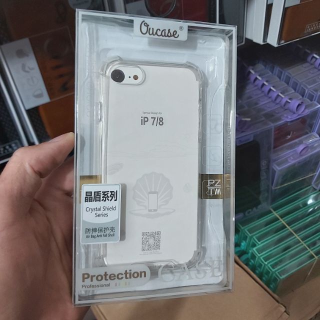 Ốp lưng trong suốt nhựa cứng chống ố vàng viền nhựa dẻo 4 góc nhô chống sốc Ip 7G/8G cam kết sản phẩm đúng mô tả chất lượng đảm bảo