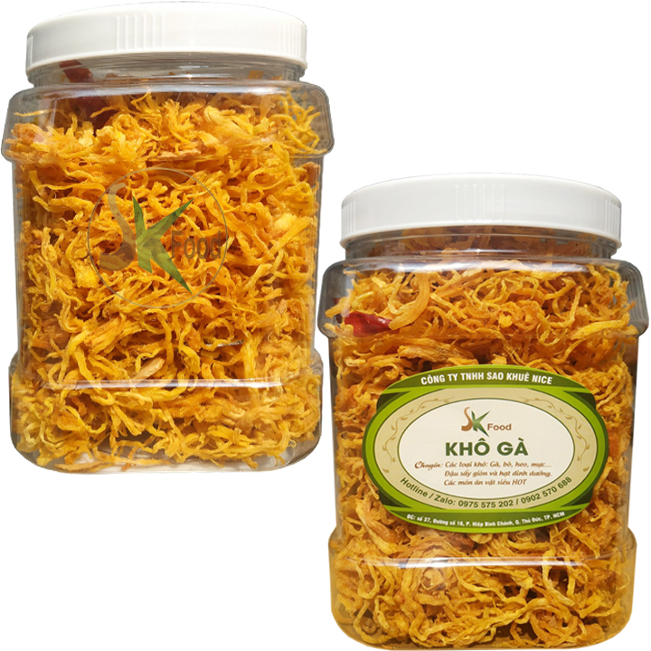 [HCM]1KG KHÔ GÀ BƠ TỎI LOẠI 1 SKFOOD (Siêu Rẻ)