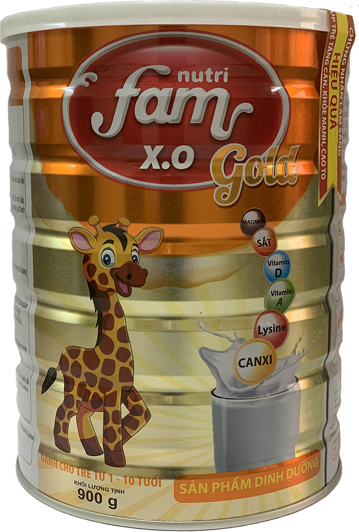 Sữa fam xo gold 900g - sữa tăng cân - sữa phát triển chiều cao cho bé