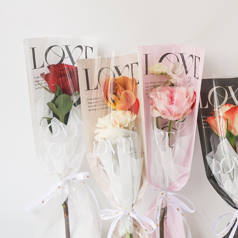 Túi đựng 1 bông chữ love tập 10 cái