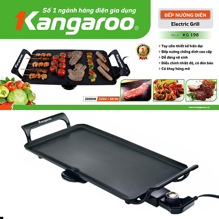 Bếp nướng điện kangaroo kg699. bảo hành 12 tháng trên toàn quốc
