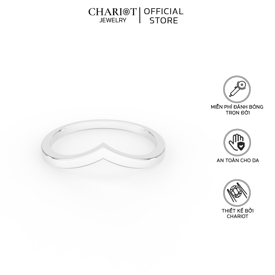 Nhẫn bạc NCJ06 vương miện Chariot Jewelry