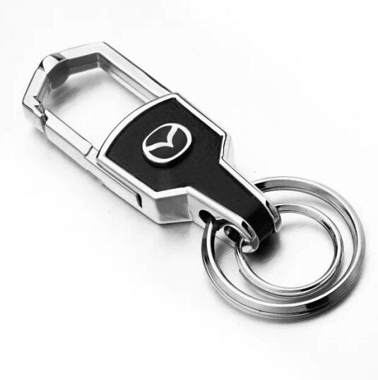 Móc chìa khóa xe hơi hợp kim cao cấp logo hãng Mazda