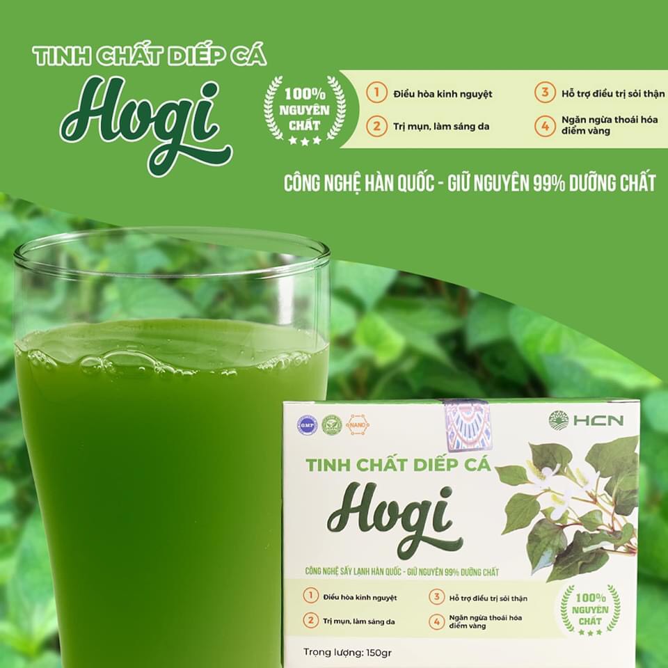 K lợi nhuận Tinh chất Rau diếp cá Hogi chuẩn hãng, thanh nhiệt giải độc, đánh tan cái nóng :0