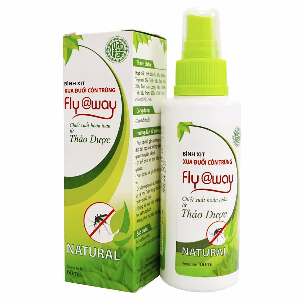 Xịt Fly Away chống muỗi tinh dầu sả 60ml - 60ml - KATOJI SHOP