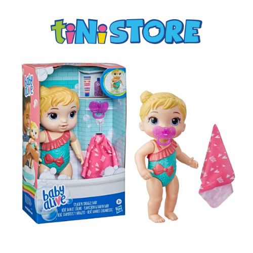 tiNiStore-Bộ đồ chơi búp bê tóc vàng đi tắm Baby Alive E8721
