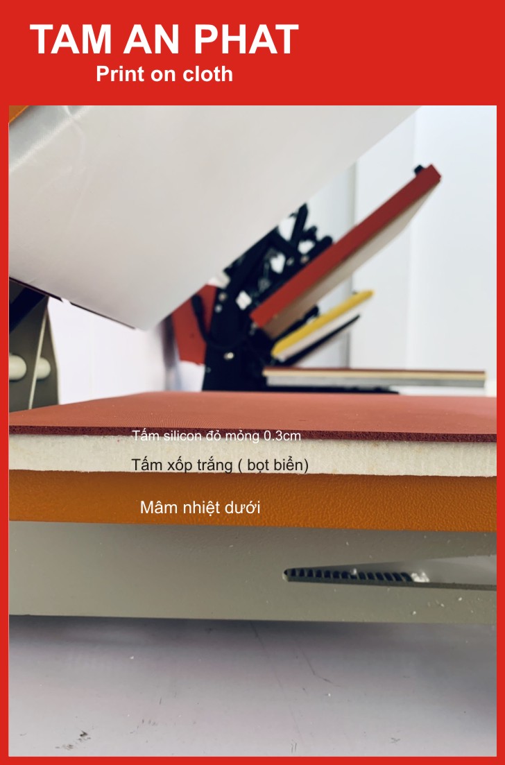 Tấm Xốp Trắng Cho Máy Ép Nhiệt Kích Thước 40X60 cm