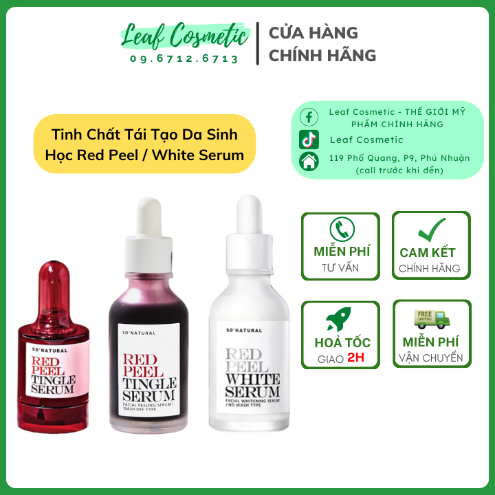 Thay da sinh học red peel tingle serum / redpeel 10ml 35ml 20ml