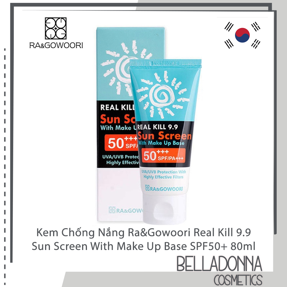 Ra&Gowoori Real Kill 9.9 Sun Screen With Make Up Base SPF50+ 80ml