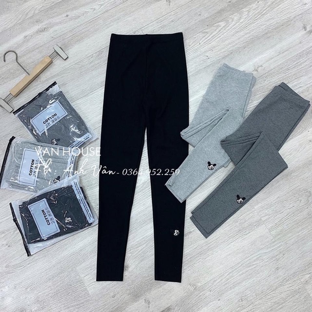 Quần legging nữ , Quần legging len tăm mickey mẫu mới siêu hot, sale giá cực sôc , hỗ trợ ship