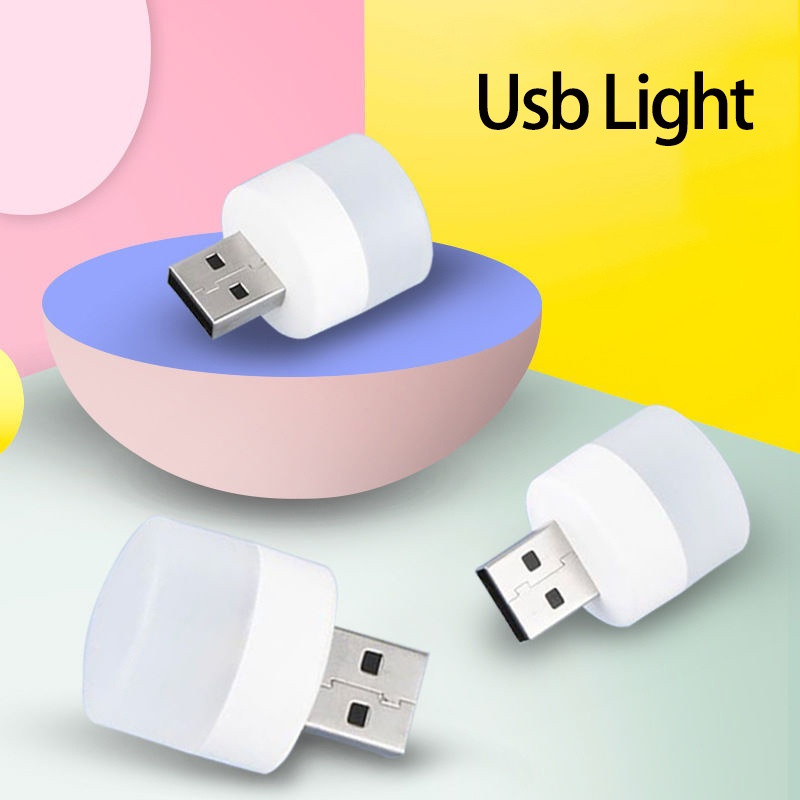 SIÊU SALE Bóng đèn ngủ đọc sách LED USB mini bảo vệ mắt với cổng USB sạc xe hơi nhỏ gọn thích hợp cho máy tính di động