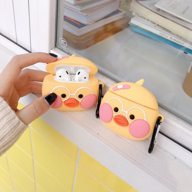 Case airpods 3 pro 1/2 vịt má hồng đáng yêu 1017cavmh