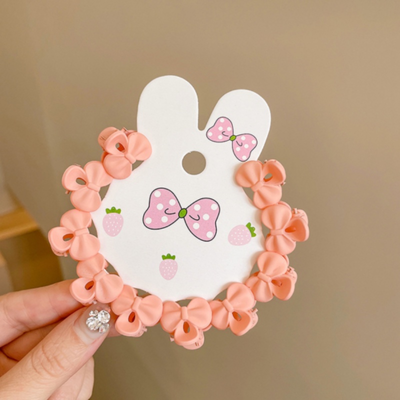 Set 10 Kẹp Tóc Nơ Màu Sắc Ngọt Ngào Phong Cách Hàn Quốc