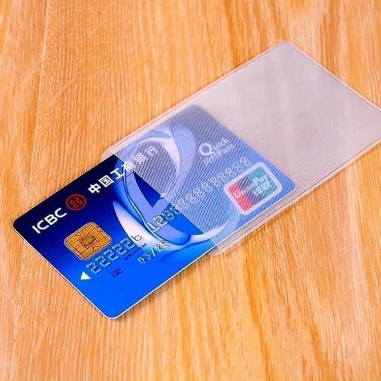 Sét 10 bọc thẻ ngân hàng bọc thẻ căn cước công dân bảo vệ khỏi trầy xước