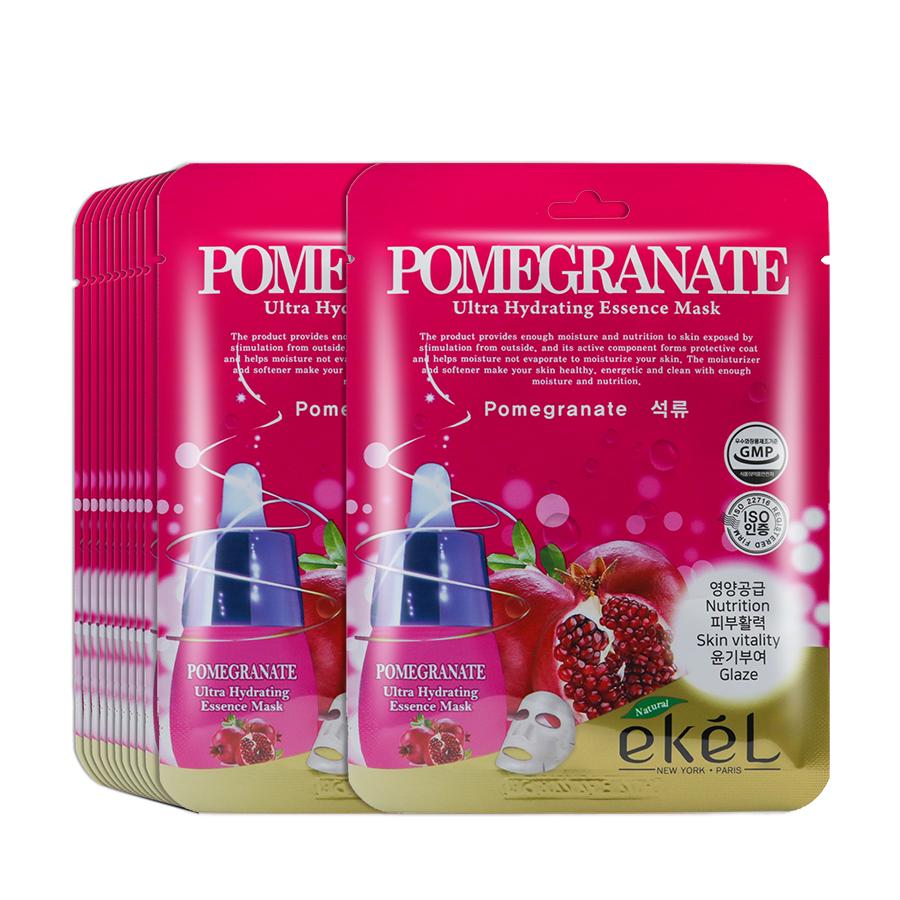 10 miếng mặt nạ dưỡng da lựu EKEL - Ekel Pomegranate ULtra Hydrating Essence Mask