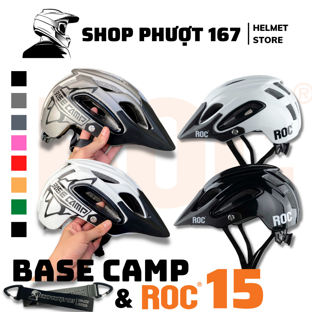 Nón thể thao roc r15 và basecamp chính hãng 2023