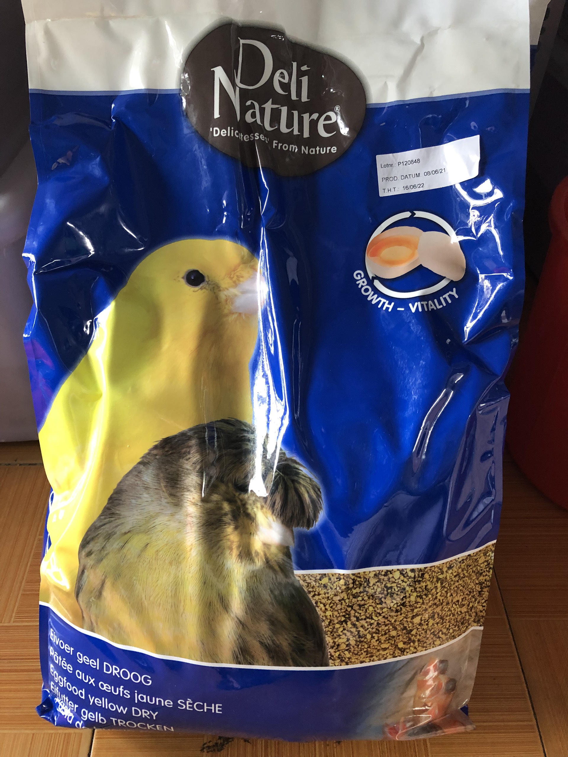 Cám trứng Deli cho chim hoàng yến chiết lẻ gói 100g - 500g