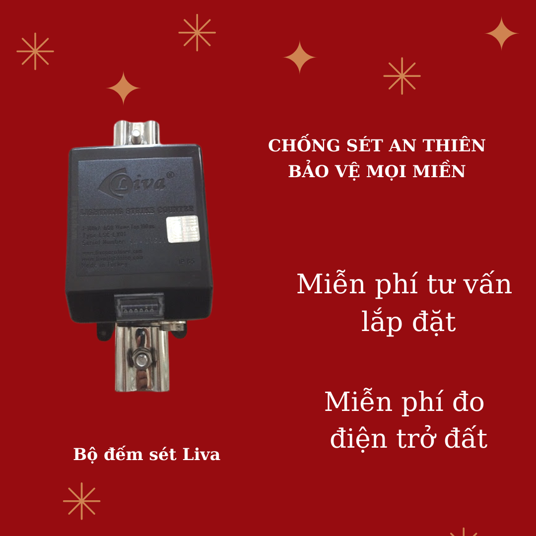 Bộ đếm sét liva lsc - lx01