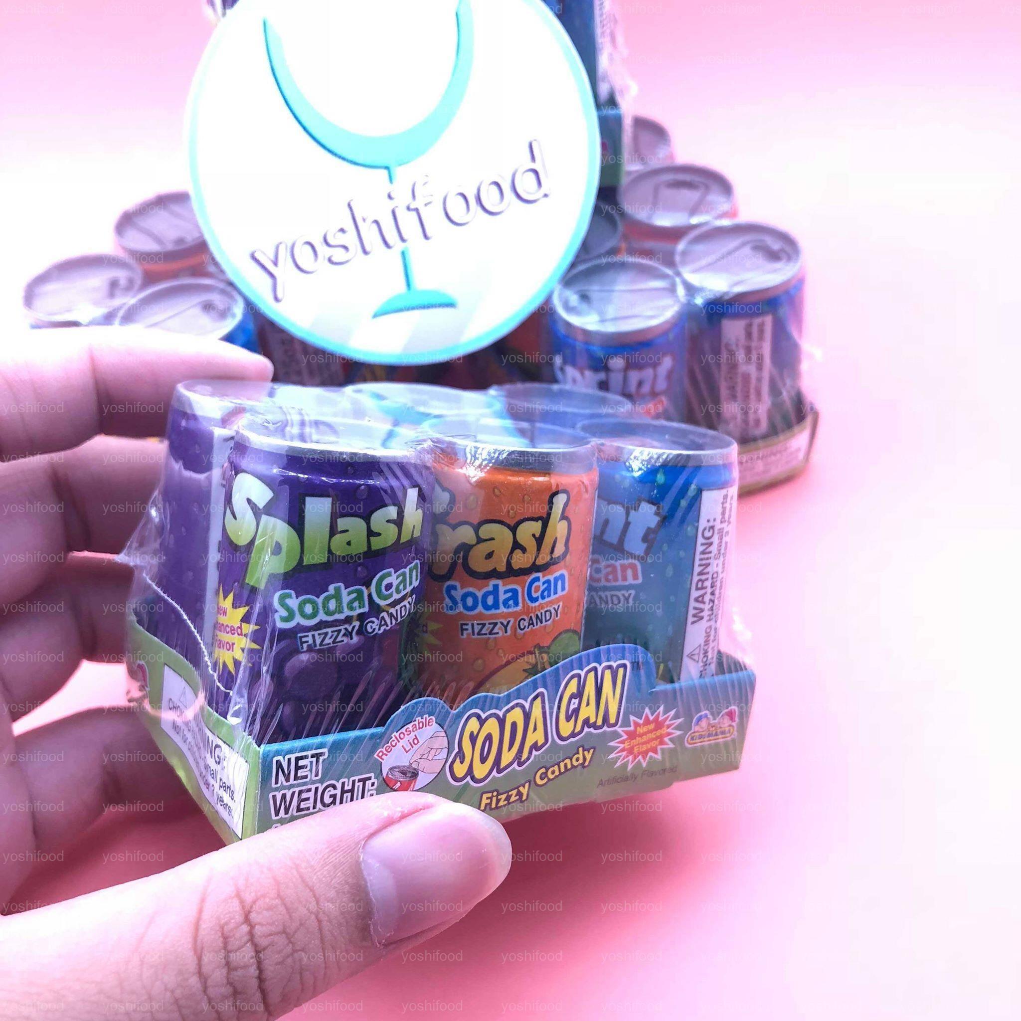 6 Lon Kẹo Nước Ngọt Mini Fizzy Candy SoDa Can