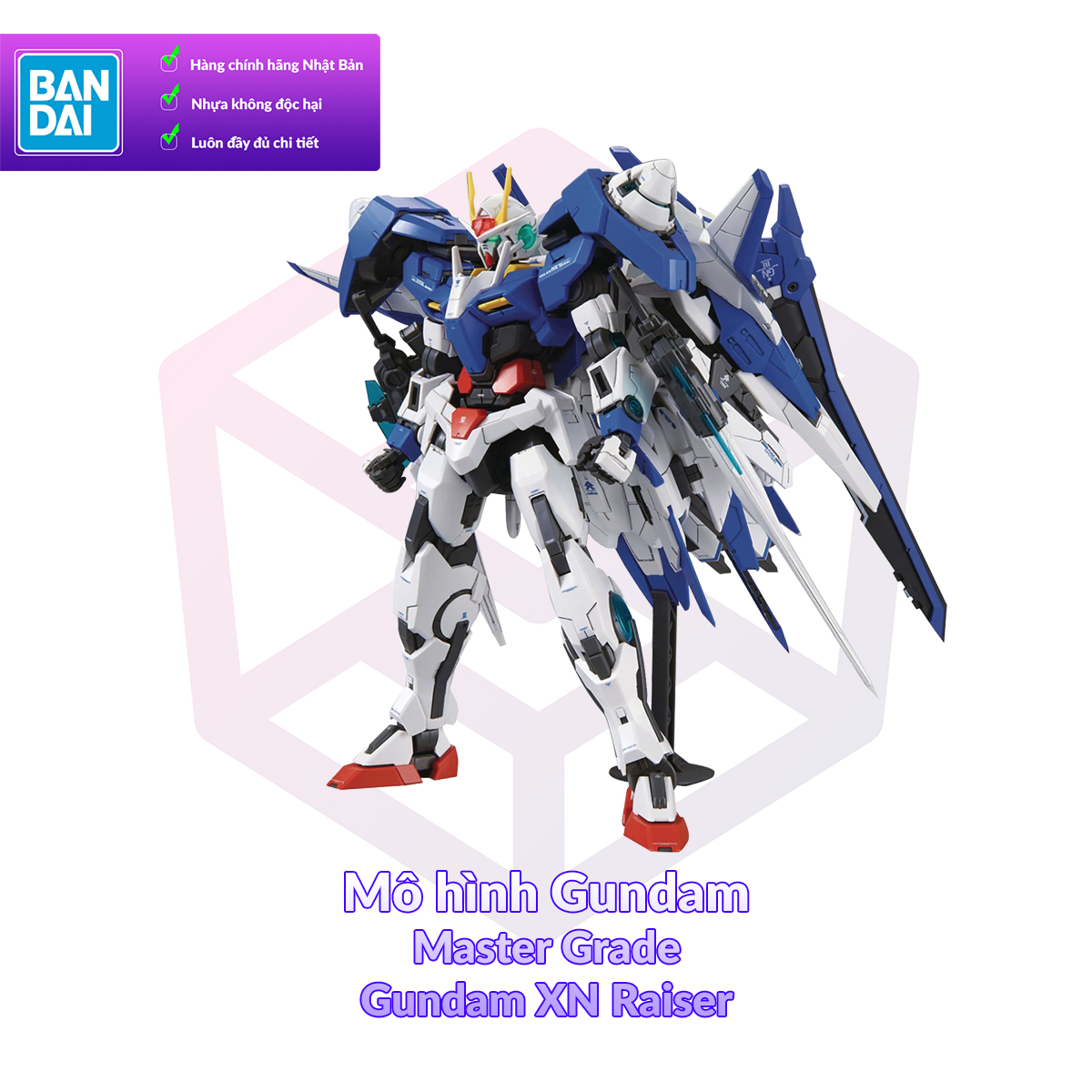 [7-11/12 VOUCHER 8%]Mô Hình Gundam P-Bandai MG Gundam XN Raiser 1/100 Gundam 00 [GDB] [BMG]