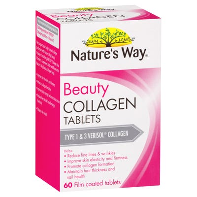 Viên uống Collagen làm đẹp Nature s Way Beauty Collagen 60 viên KAVVY