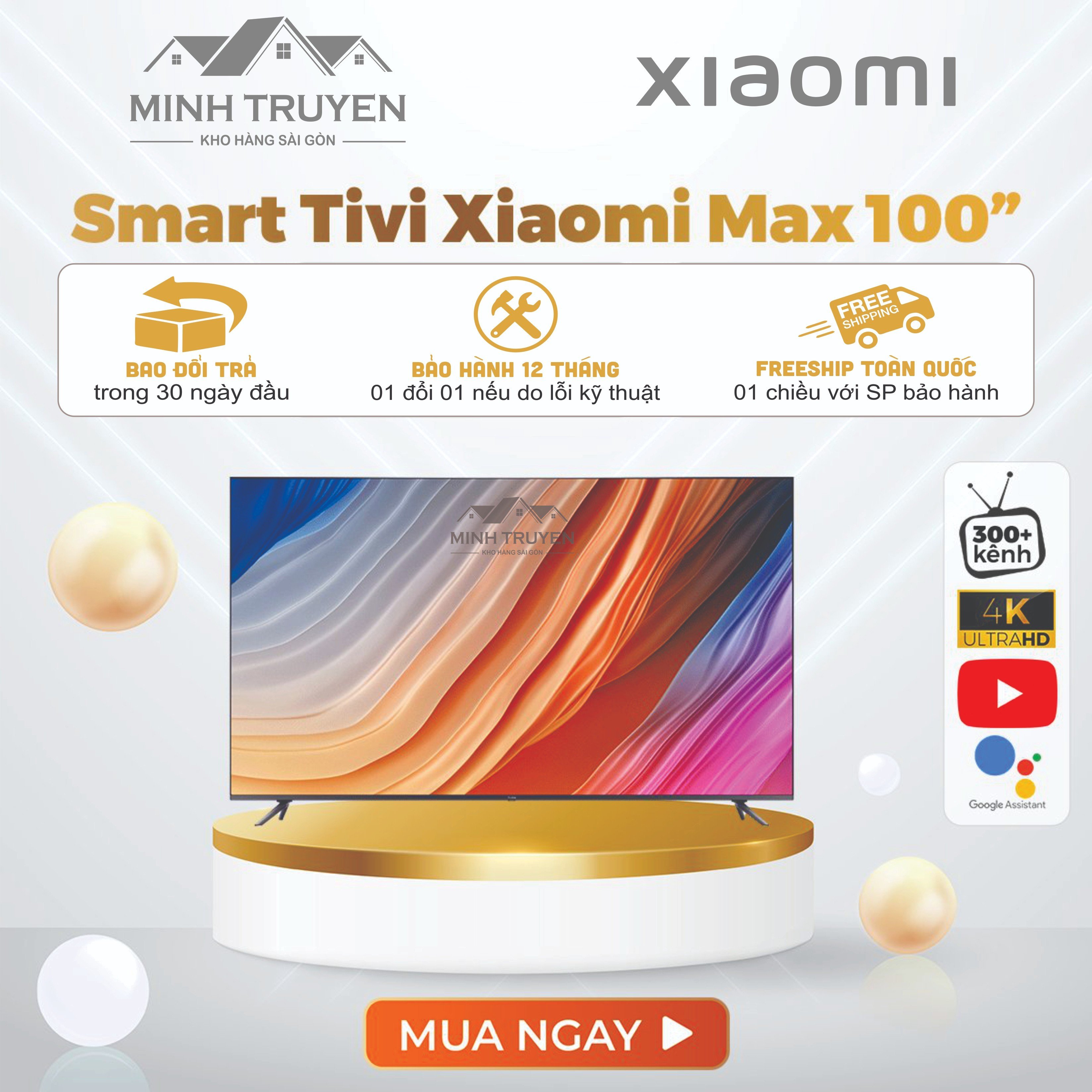 Tivi Xiaomi Redmi Max 100″( 4GB + 64GB)/ 60Hz  - CHÍNH HÃNG 100%