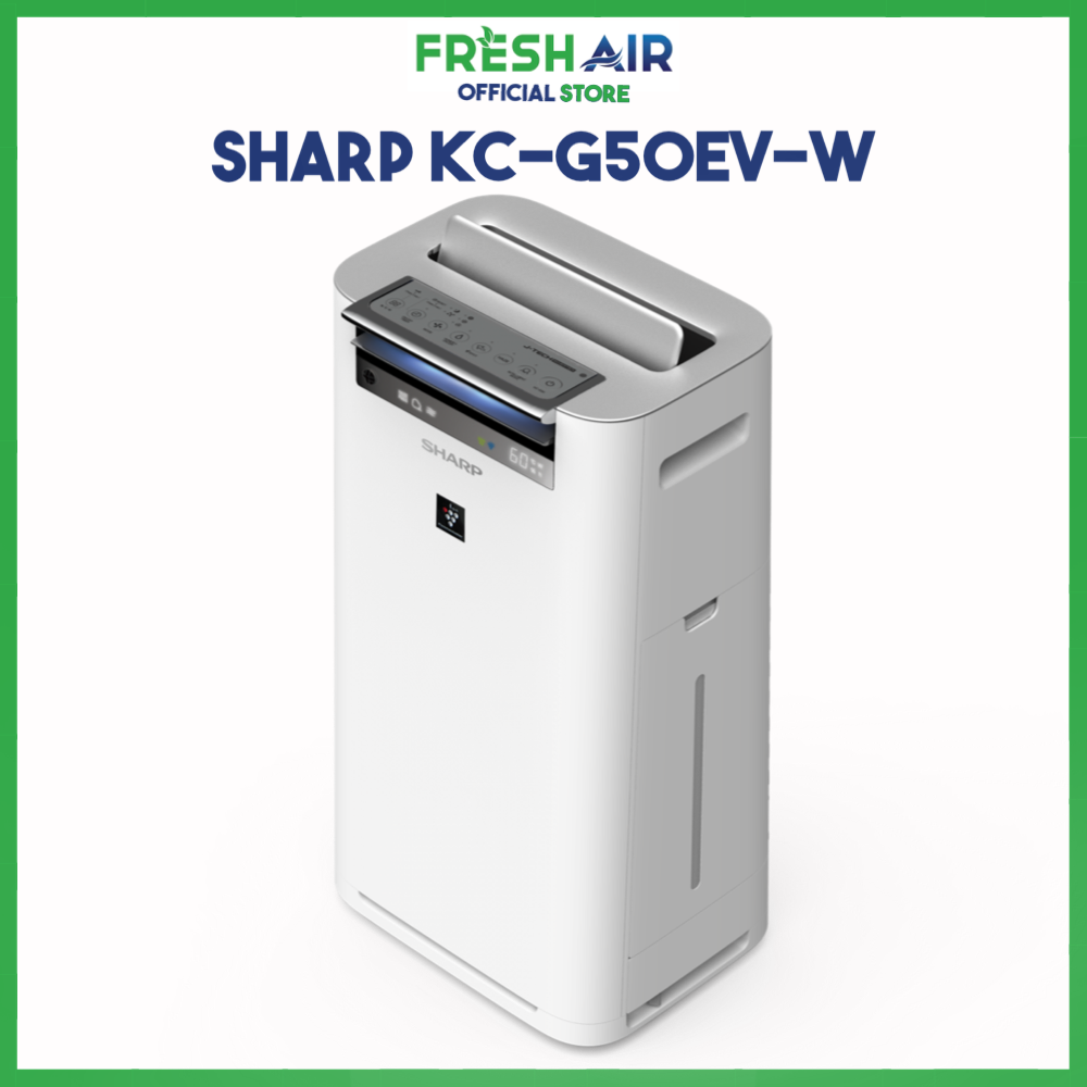 Máy lọc không khí và tạo ẩm Sharp KC-G50EV-W (38m²)