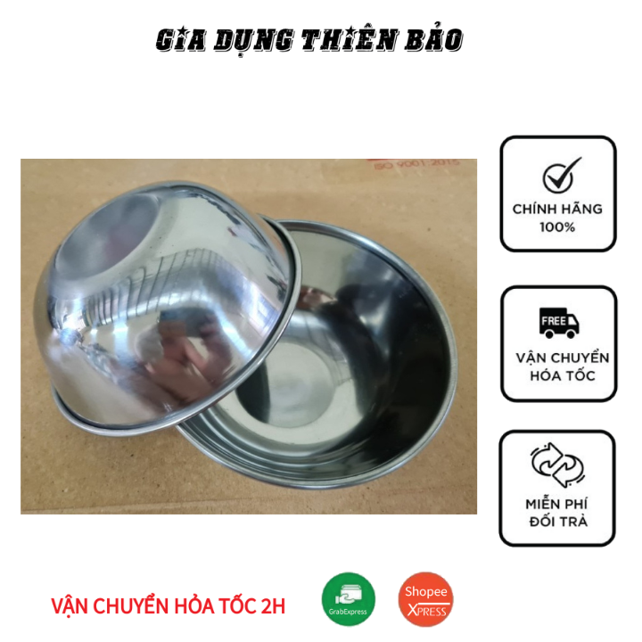Chén inox đựng muối tiêu, tương, chanh/ớt, cơm chén đa năng tiện lợi