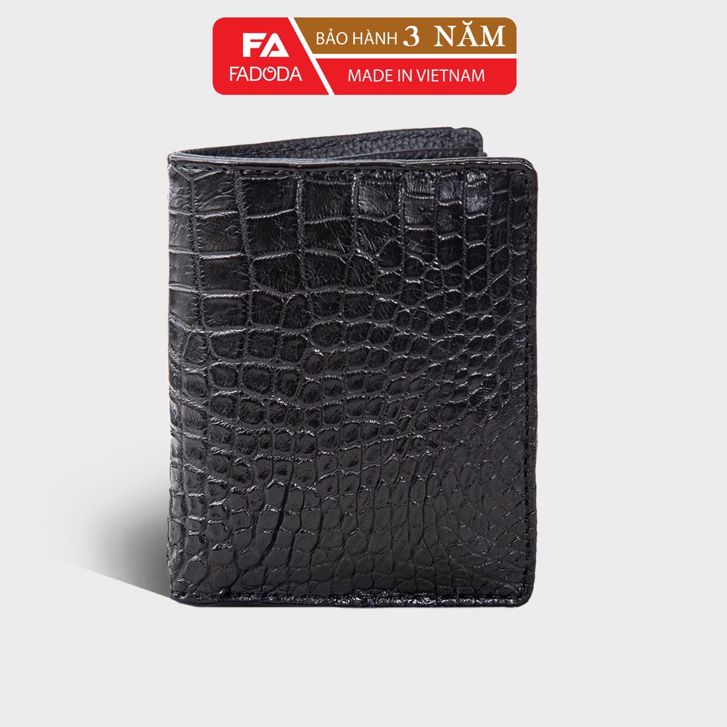Ví đứng da cá sấu thật fadoda fcw01b nhiều màu