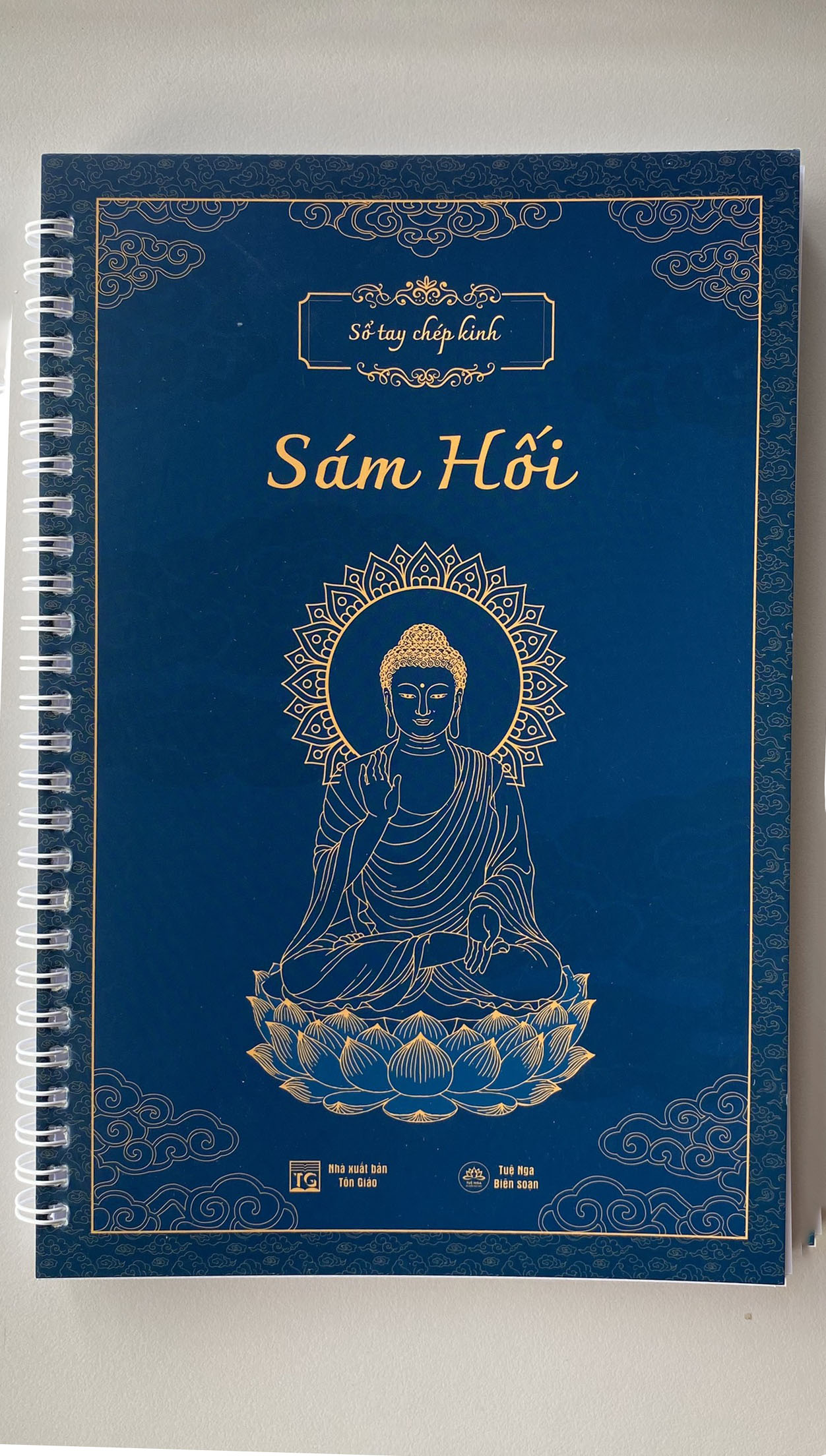 Sổ chép tay sám hối in mờ - bình an
