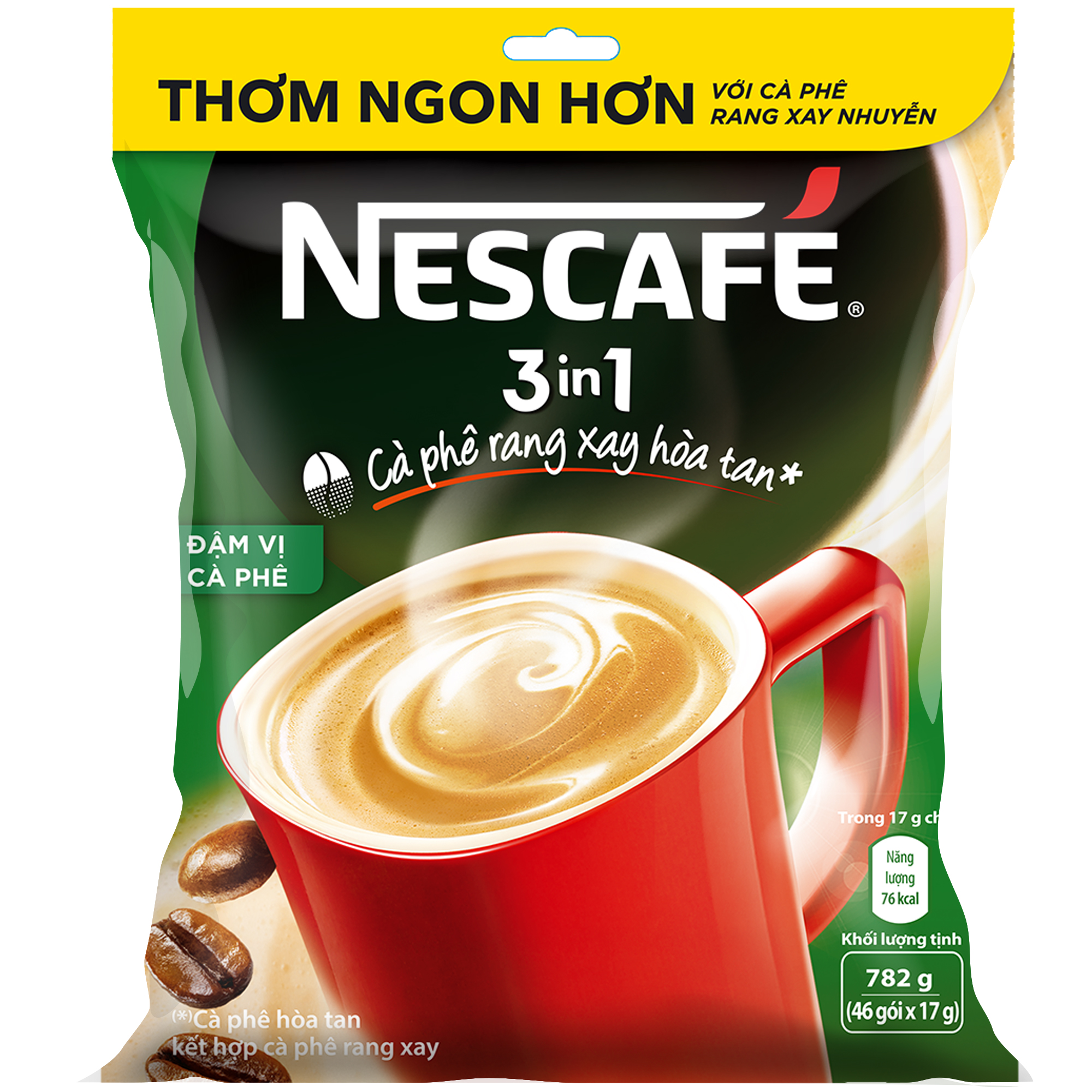 Túi 46 gói nescafe đậm vị cà phê