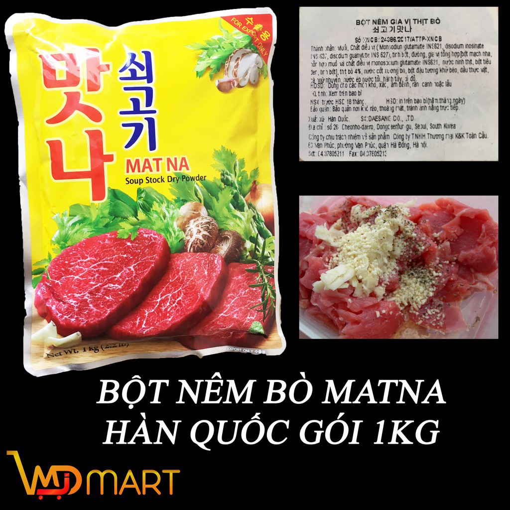 Bột bò matna 1kg hàn quốc giá tốt