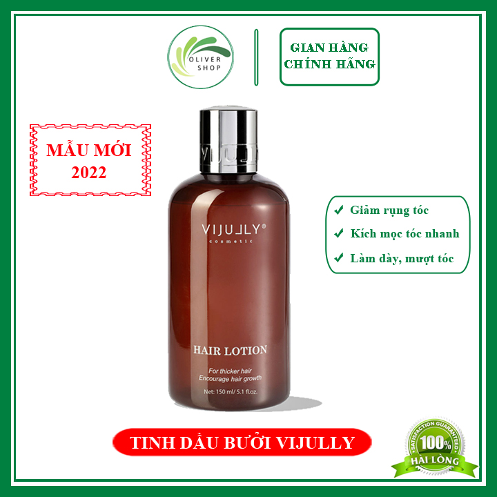Tinh dầu bưởi vijully giảm rụng, kích mọc tóc nhanh dưỡng dài mượt tóc