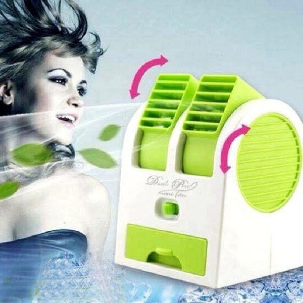- quạt hơi nước mini điều hoà 2 cửa có khay đựng đá