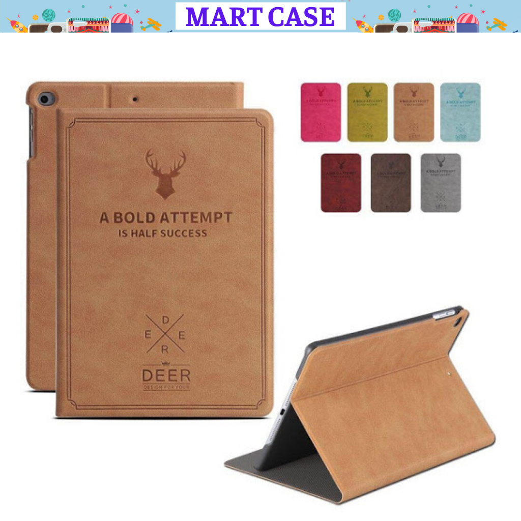 Bao da ipad in hình Đầu Hươu chất đẹp (Full các đời ipad) ipad Pro 10.5/10.2 gen 7/8...Mart Case