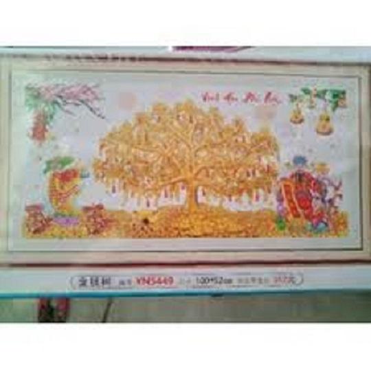 Tranh đính đá vinh hoa phú quý yn5449