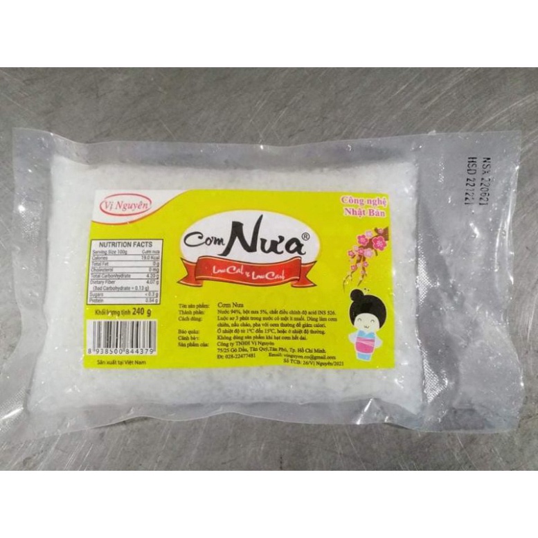 Cơm nưa keto không tinh bột chuẩn das/keto tiểu đường ăn kiêng