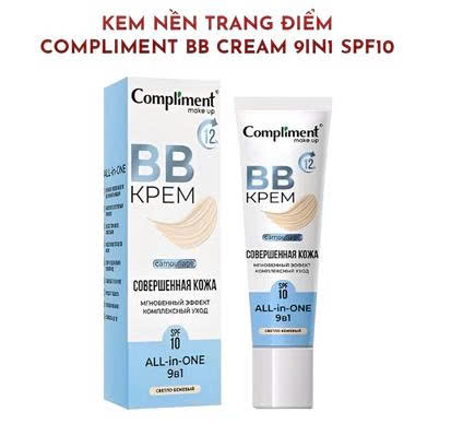 Kem Nền Trang Điểm, Kem Lót Make Up Compliment BB Cream Giúp Che Khuyết Điểm Nâng Tone Da 35ml