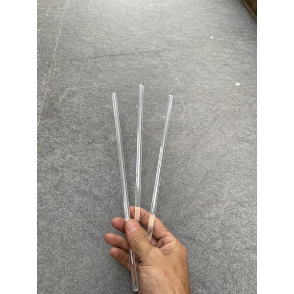 Đũa thủy tinh dài 30cm phi 7mm - đũa khuấy thủy tinh dài 30cm - dụng cụ làm son và mỹ phẩm handmade