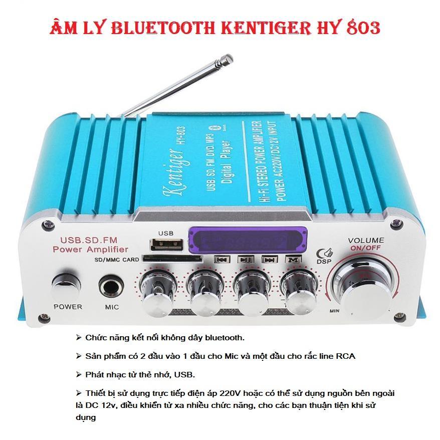 Ampli mini gia re,Ampli karaoke mini, Ampli bluetooth, Amly mini Karaoke Kentiger HY 803, âm thanh cực chất, dễ dàng sử dụng
