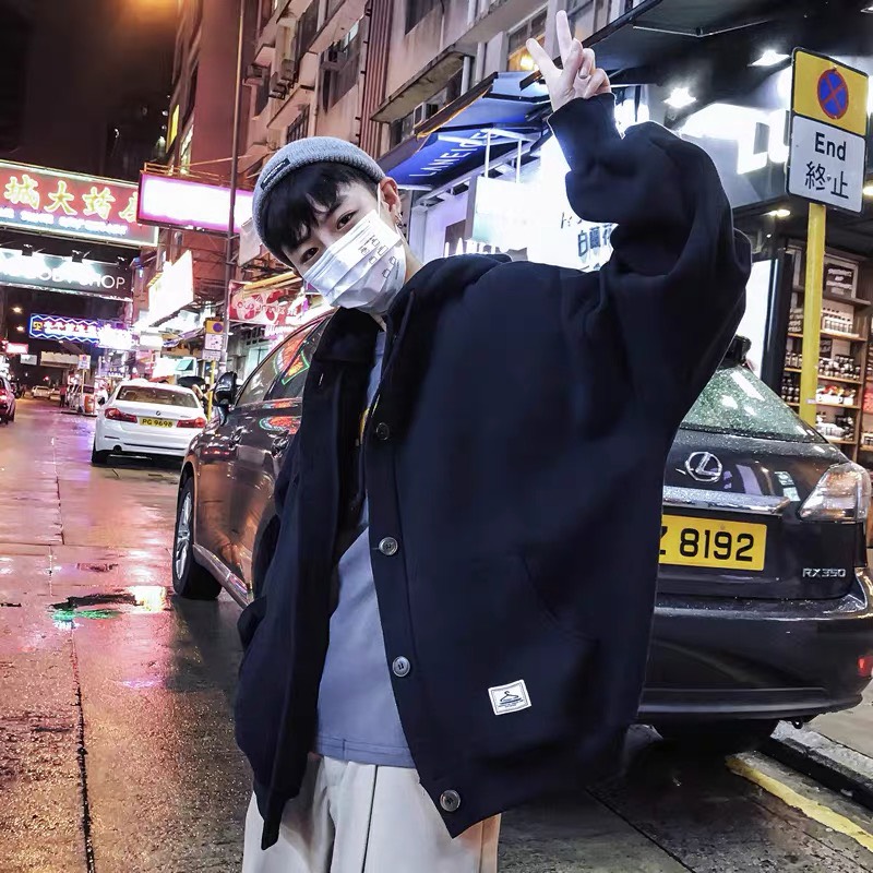 [HCM]ÁO KHOÁC HOODIE NAM CÓ NÓN NÚT GÀI THỜI TRANG FOM RỘNG THỜI TRANG ĐẸP ĐỈNH CAO