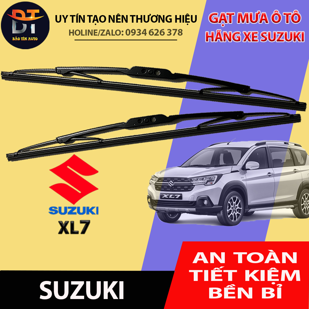 Bộ gạt mưa xe ô tô Suzuki XL 7 cần lưỡi gạt nước kính oto xe hơi khung xương cứng, thanh chổi gạt mưa xe oto, lá lúa gạt mưa Suzuki XL 7