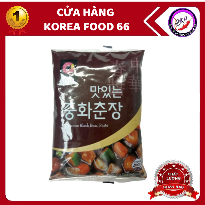 Sốt tương đen hàn quốc bịch 250g dùng nấu mì tương đen, bánh gạo tương đen